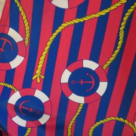 VtG Sail Away designed for Royal Cruise Line  NAUTICAL PINK/BLUE jacket Sz M - Picture 5 of 13